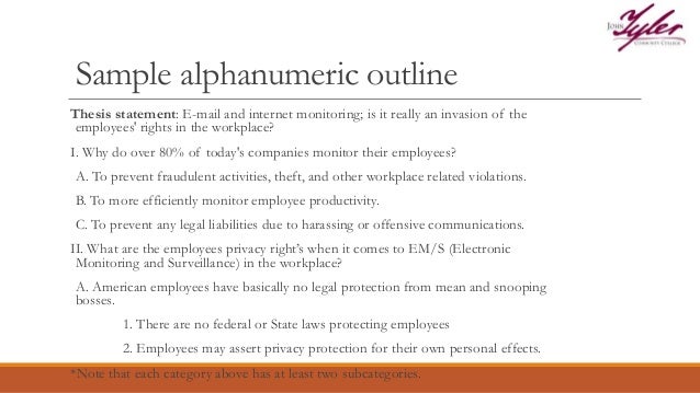 Employee privacy right thesis