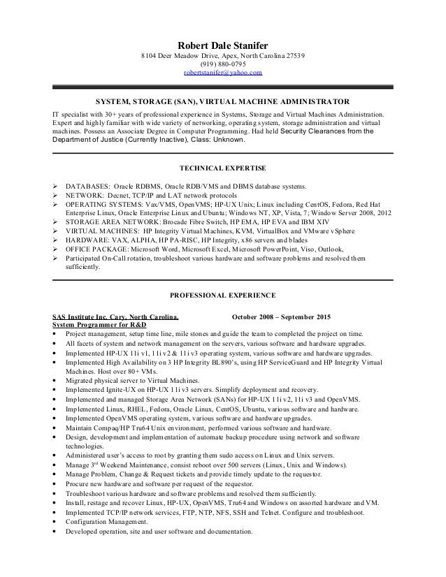 sas resumes