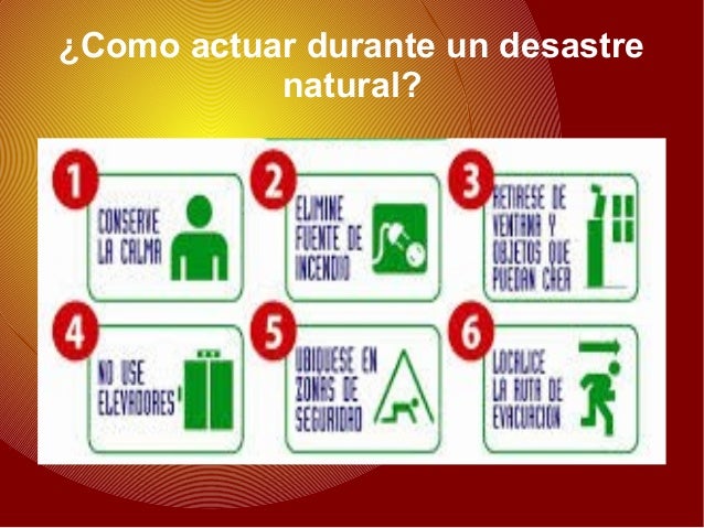 ¿Cómo actuar ante un desastre natural?