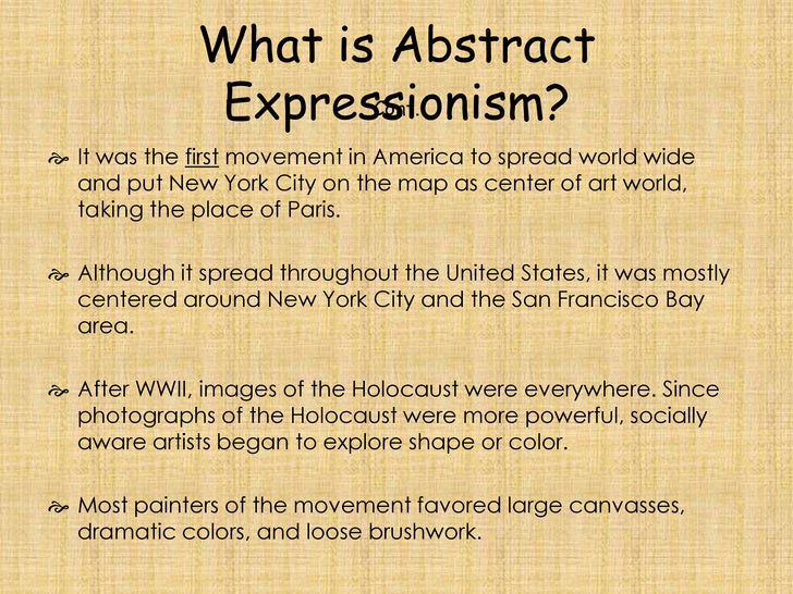 Abstract Expressionism