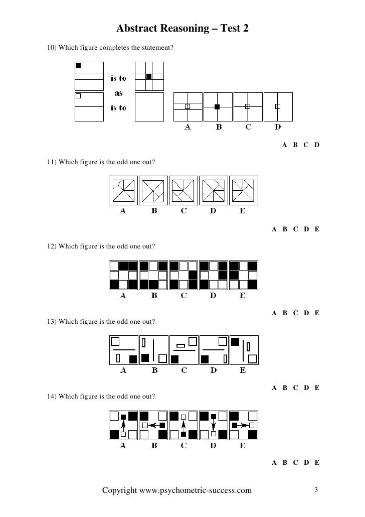 abstract reasoning practice test pdf