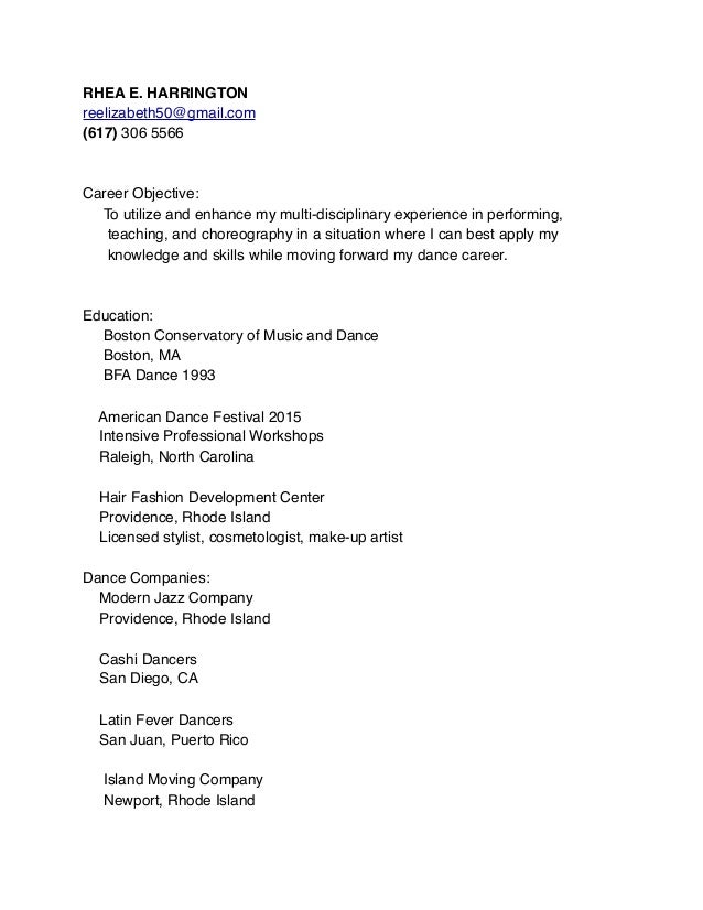 dance teacher resume dance resume examples ziptogreencom examples of dance resumes
