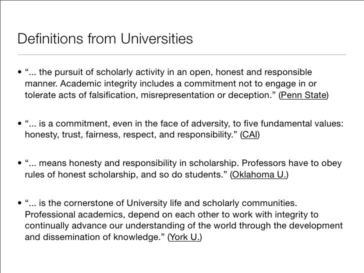 What does integrity mean to you essay