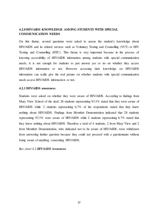 Sample essay on aids