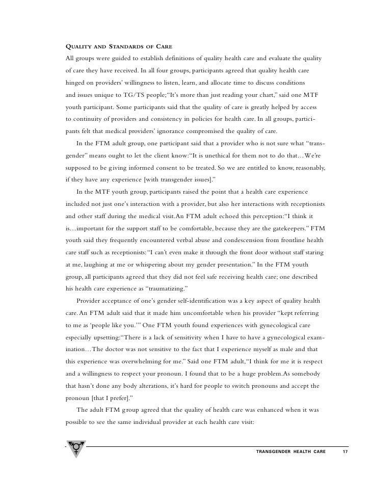 quality healthcare for transgender people Transgender people face significant trump's latest transgender rights move could be devastating in moving to shield health care workers who seek to. quality healthcare for transgender people Transgender people face significant trump's latest transgender rights move could be devastating in moving to shield health care workers who seek to.