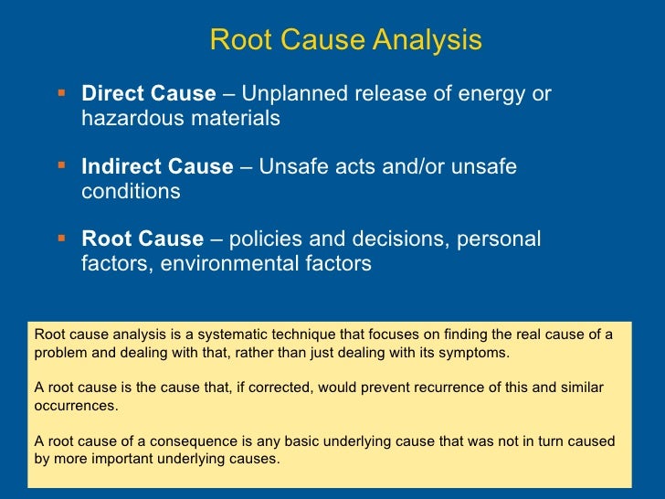 accident investigation root cause analysis tools