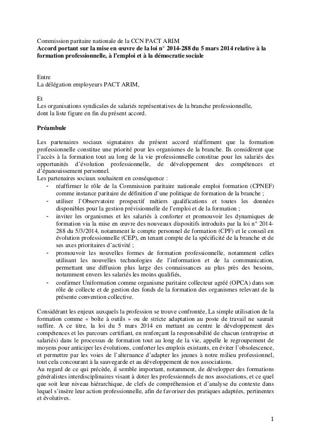 Troc Collectif Convention Collective Nationale des Personnels Pact et Arim