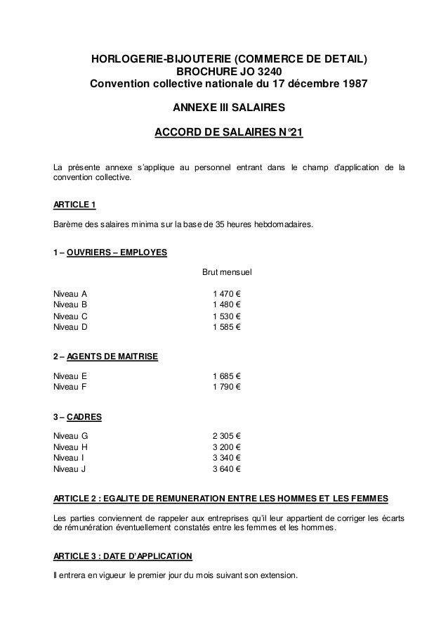 Article Annexe › Convention collective Personnels des sociétés anonymes et