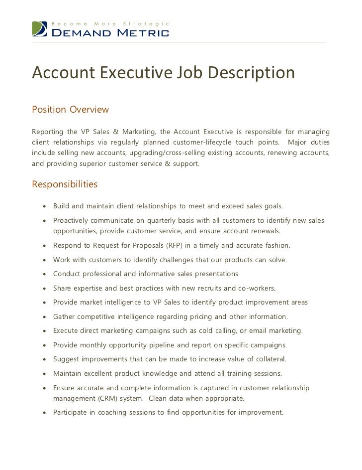resume for account executive