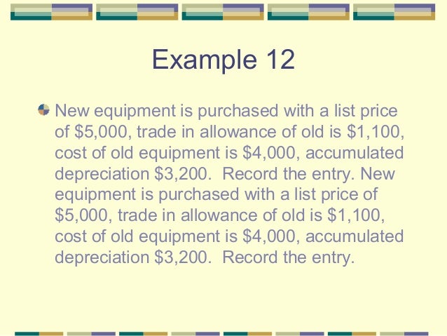 depreciation for equipment