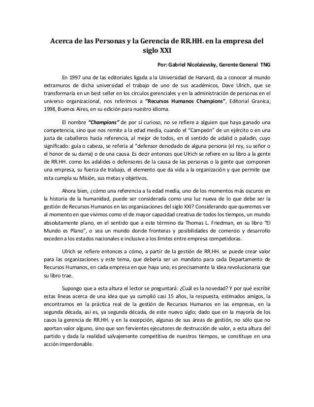 GERENCIA DE LA EMPRESA gerencia de la empresa: