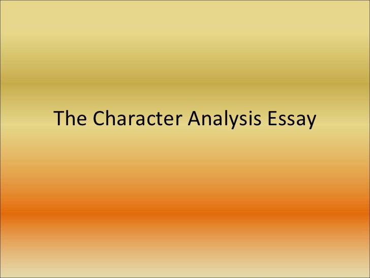 Sample essay about character development