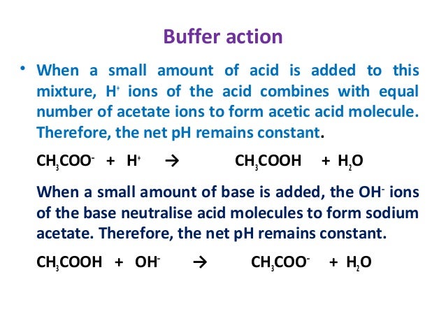 acid base equilibria acetic acid buffer