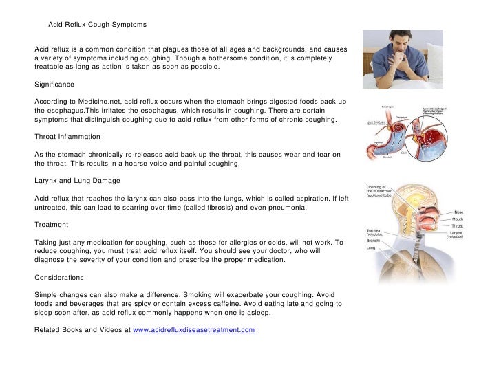 Acid Reflux Cough Symptoms