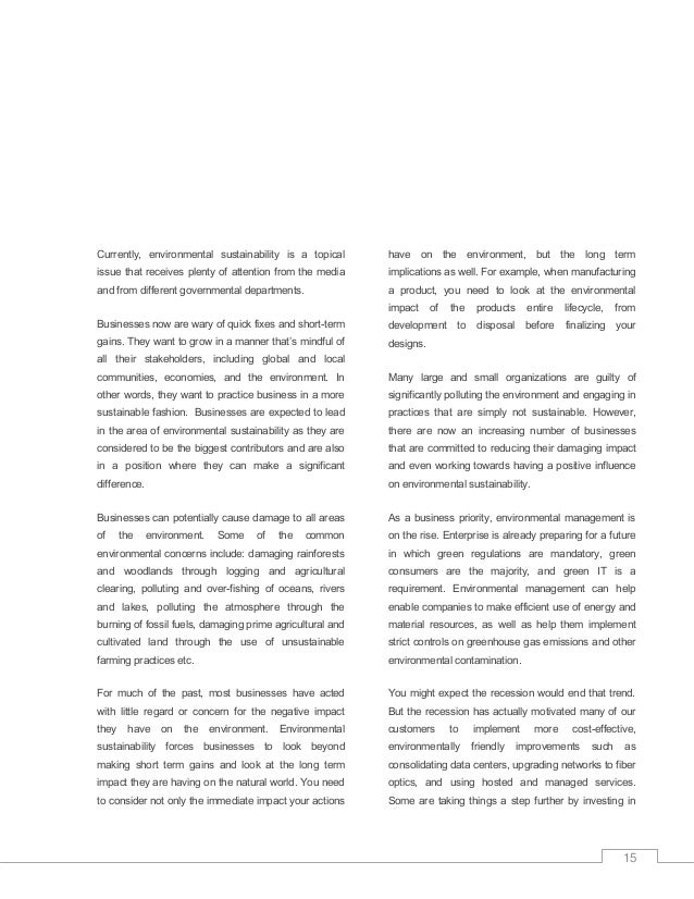 environmental sustainability - essay topics environmental sustainability - essay topics