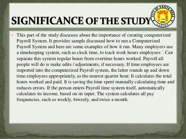 Introduction Thesis Payroll System