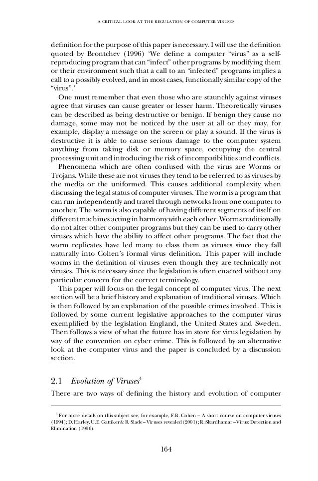 Computer virus research paper