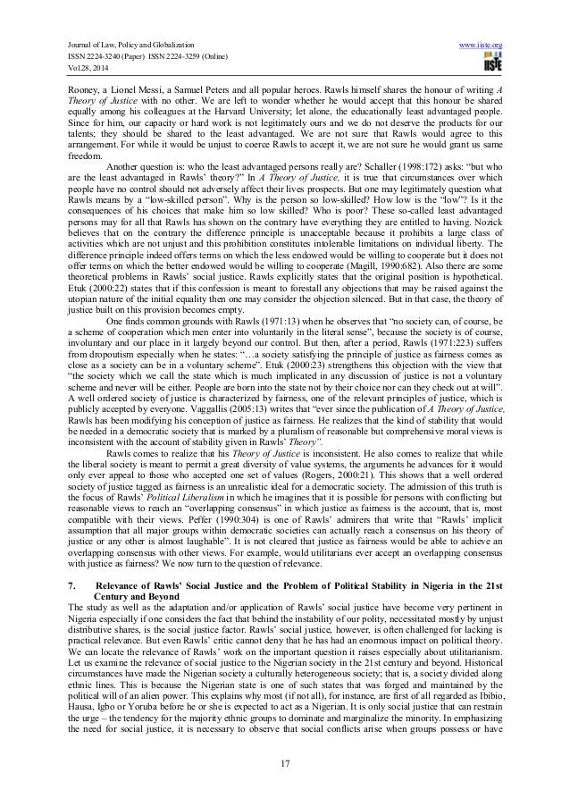 Rawls justice essay image