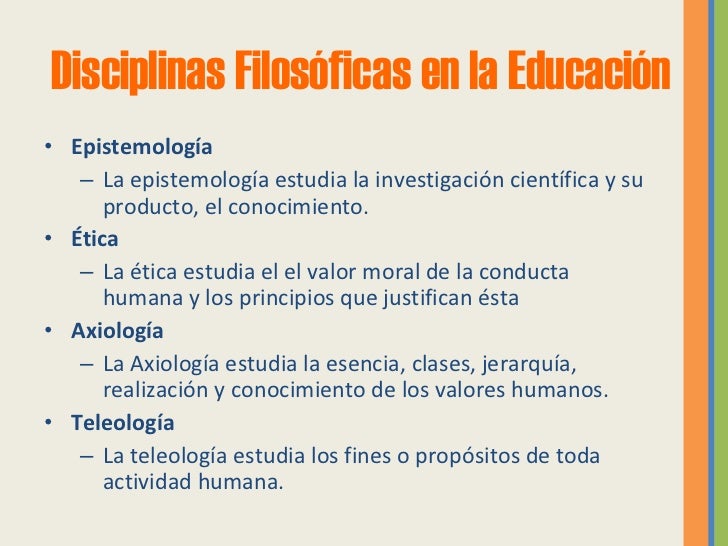 Filosofia de la Educacion