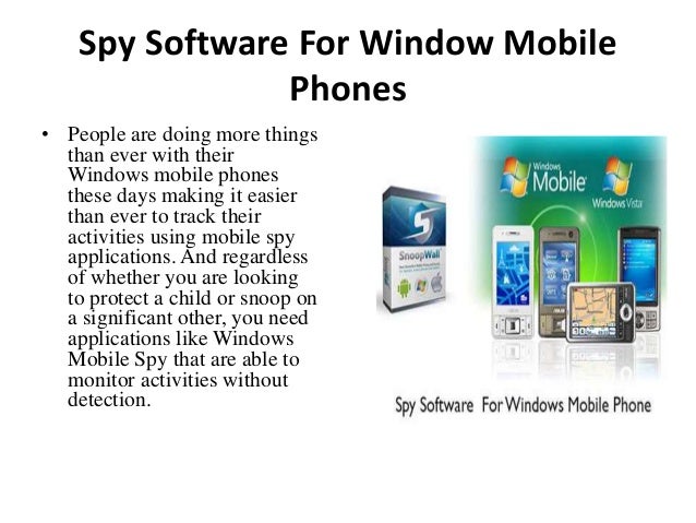 Free spy apps for windows mobile
