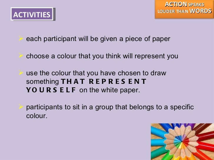 Why do actions speak louder than words picture