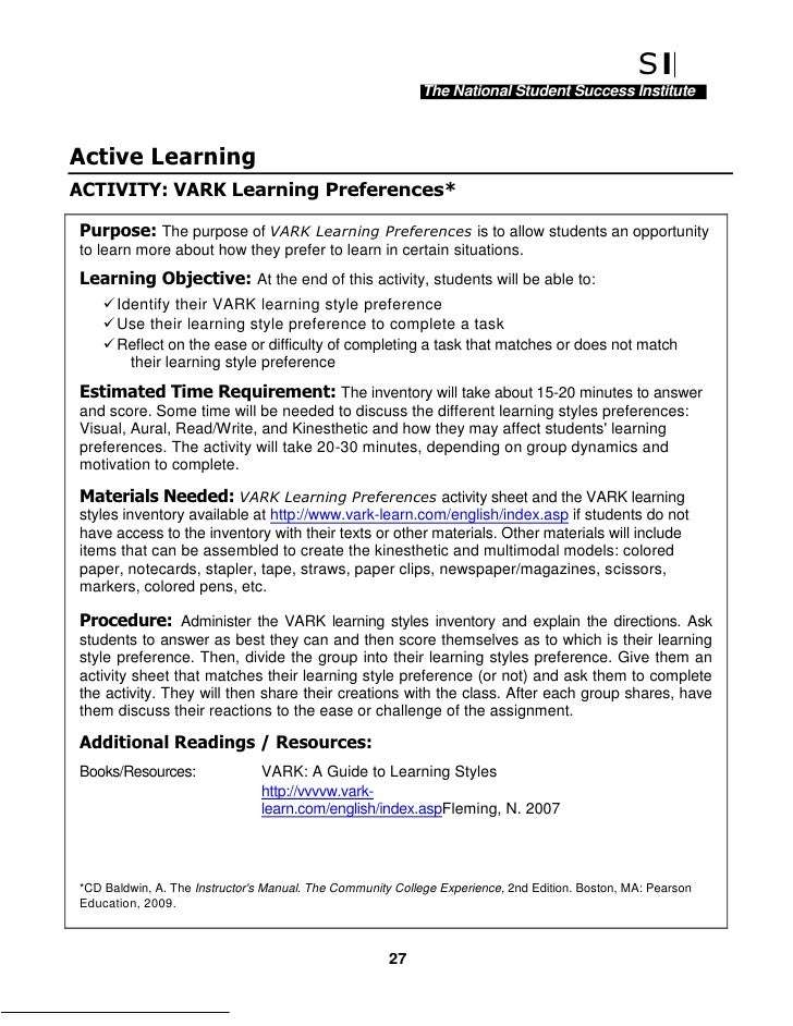 Essay On Learning Styles
