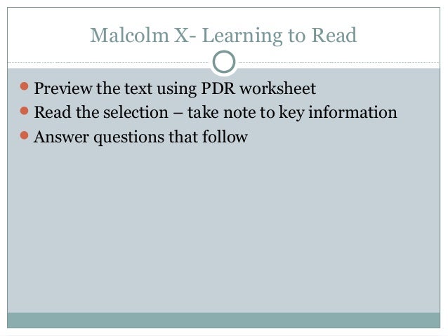Malcolm X Essay