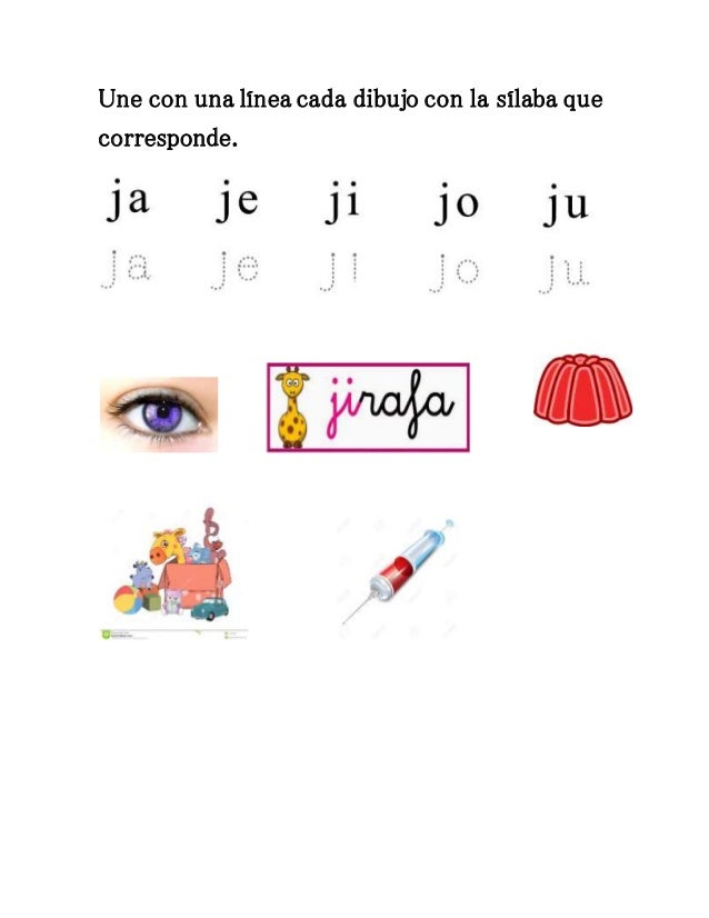 Actividades letra j