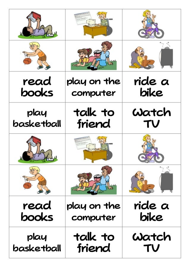 Activities flashcard