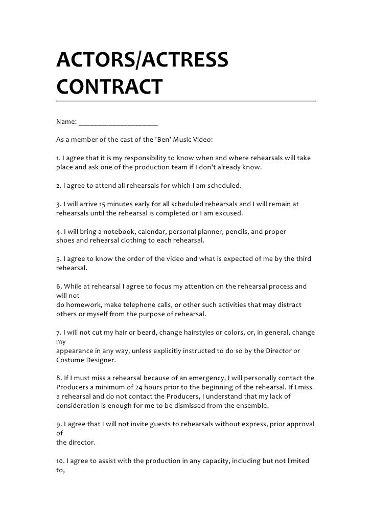actors-contract