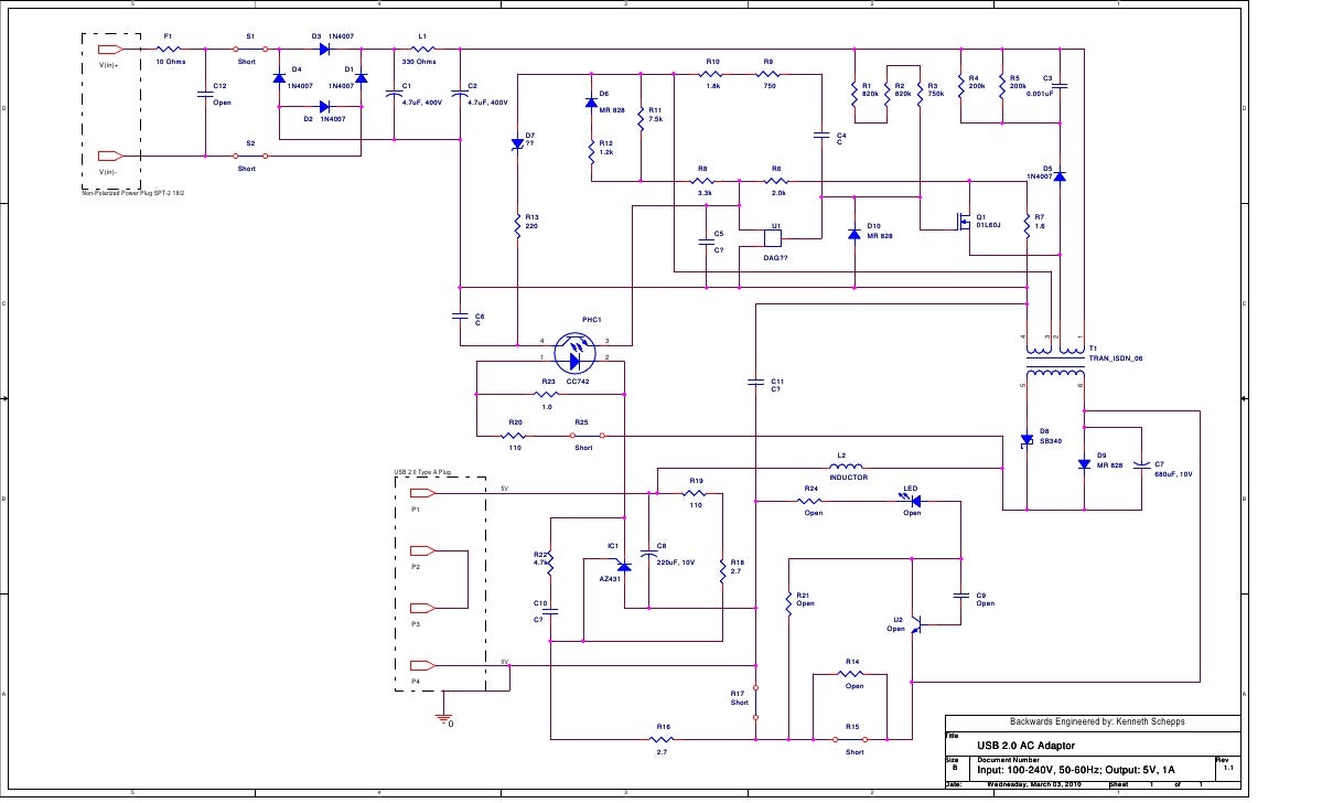 AC To USB Adaptor Schematic airtronics wiring diagram 