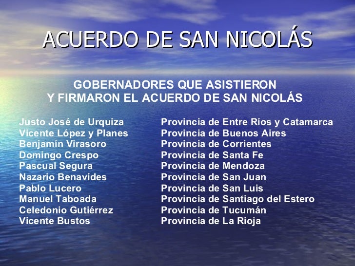 Acuerdo de San Nicolás