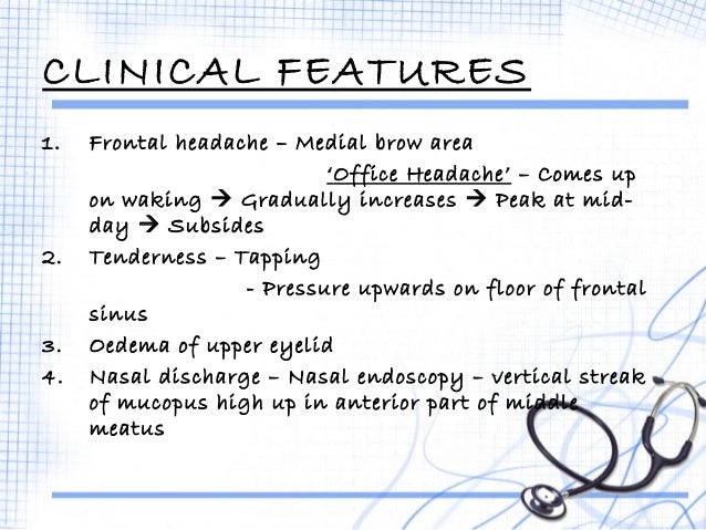 nasal or sinus congestion maxillary sinus mucosal thickening