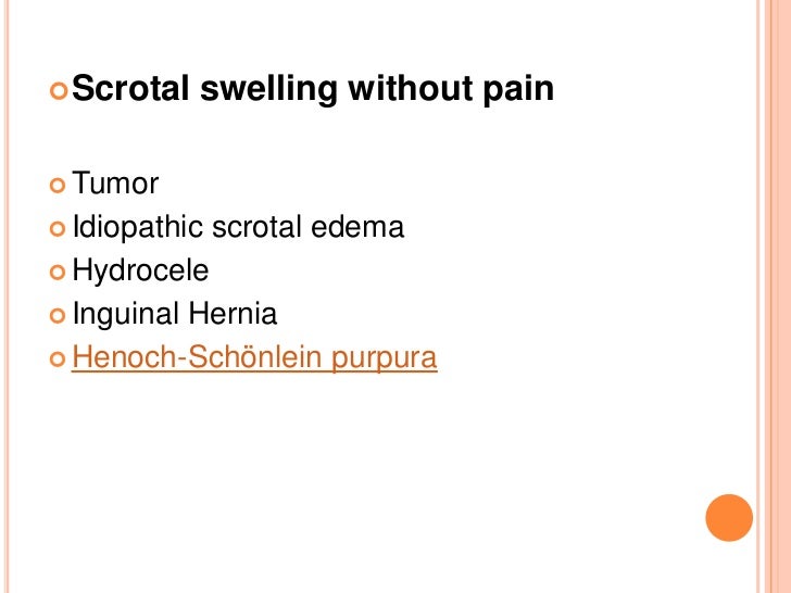 Acute scrotal swelling and pain in children1