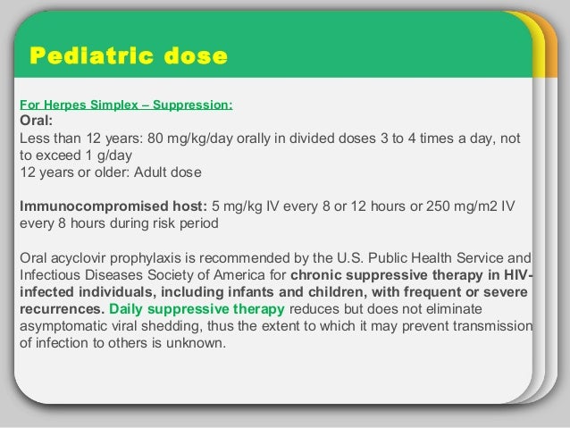 Zovirax Cream Dosage Herpes