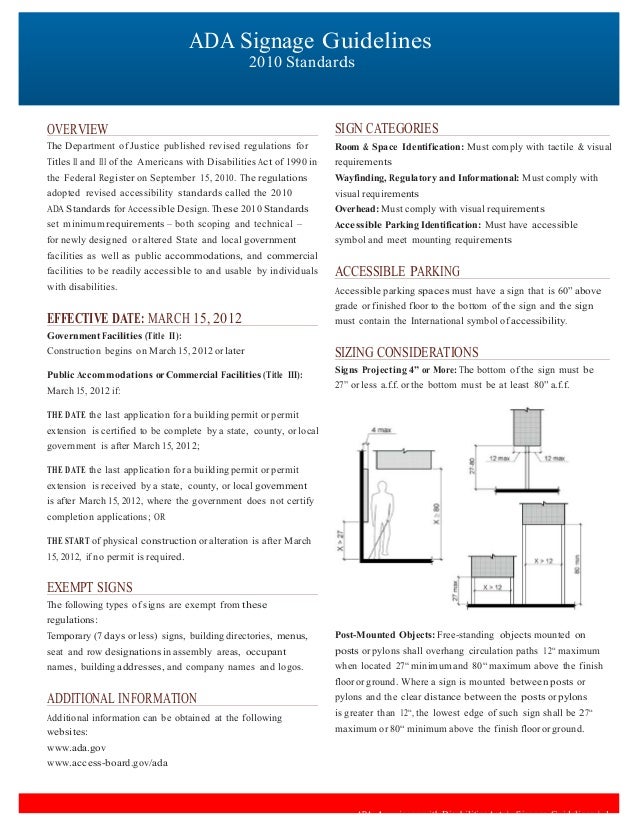 ADA Guidelines