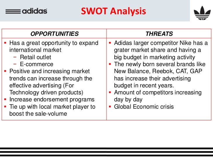 adidas swot analysis 2015
