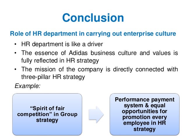 adidas hr department