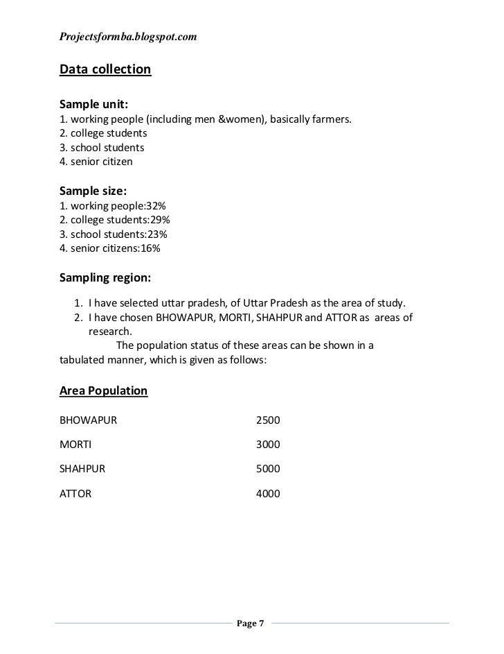 a dissertation report on marketing