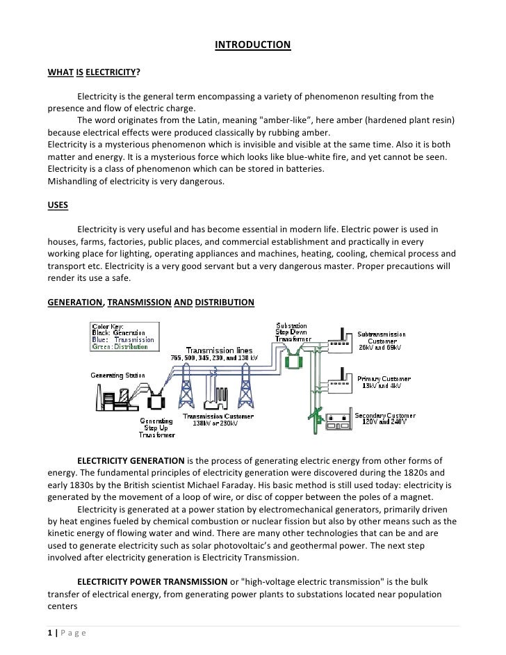 Report on Electrical Safety