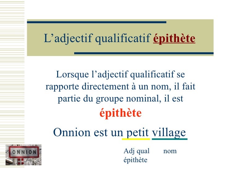Adjectif