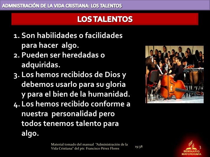 Mayordomía de los talentos