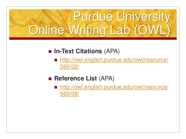 Purdue owl literature review mla