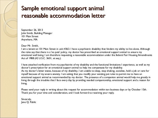 Emotional support animal prescription letter  renewals)