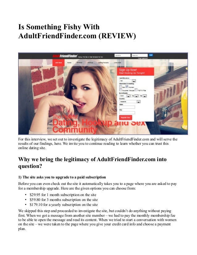 Is Adult Friend Finder 50