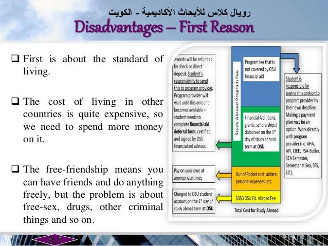the advantages and disadvantages of studying abroad regarding the aspects of money language and oppo Disadvantages of studying abroad: juniors' study abroad, disadvantages we also found several adverse aspects about study abroad except for individuals. the advantages and disadvantages of studying abroad regarding the aspects of money language and oppo Disadvantages of studying abroad: juniors' study abroad, disadvantages we also found several adverse aspects about study abroad except for individuals.