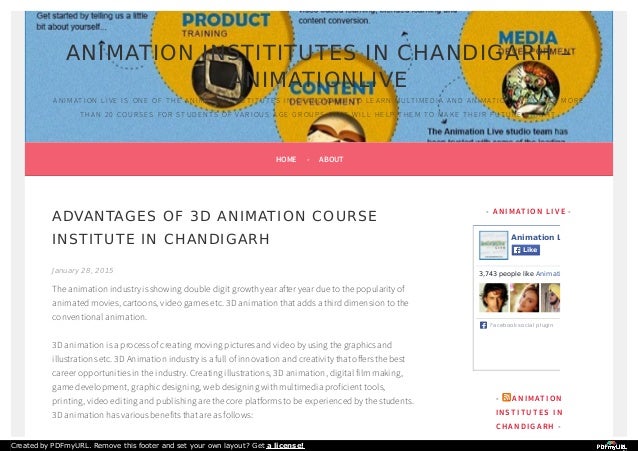 Advantages Of 3D Animation Course Institute In Chandigarh advantages-of-3d-animation-course-institute-in-chandigarh