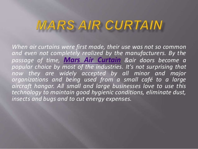 What Is The Purpose Of An Air Curtain 