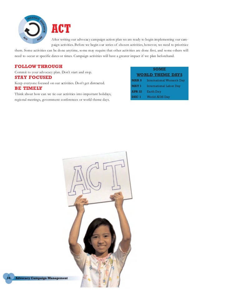 Advocacy Campaign Management
