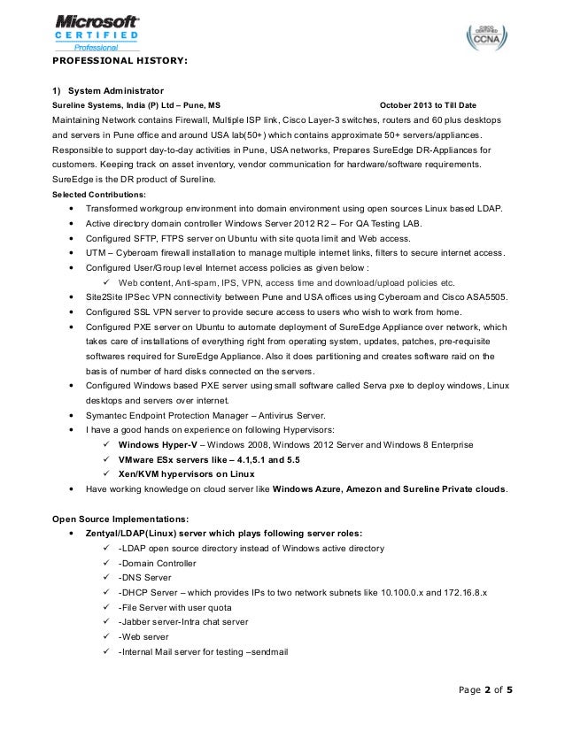 it administrator resumes